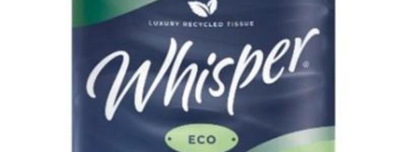 Eco-friendly toilet paper by Whisper